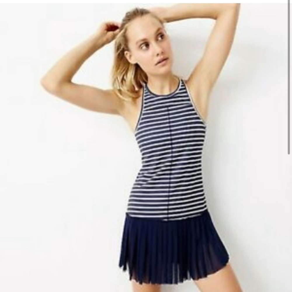 NWOT New Balance x J.Crew Stripe Tulle Tennis Dress